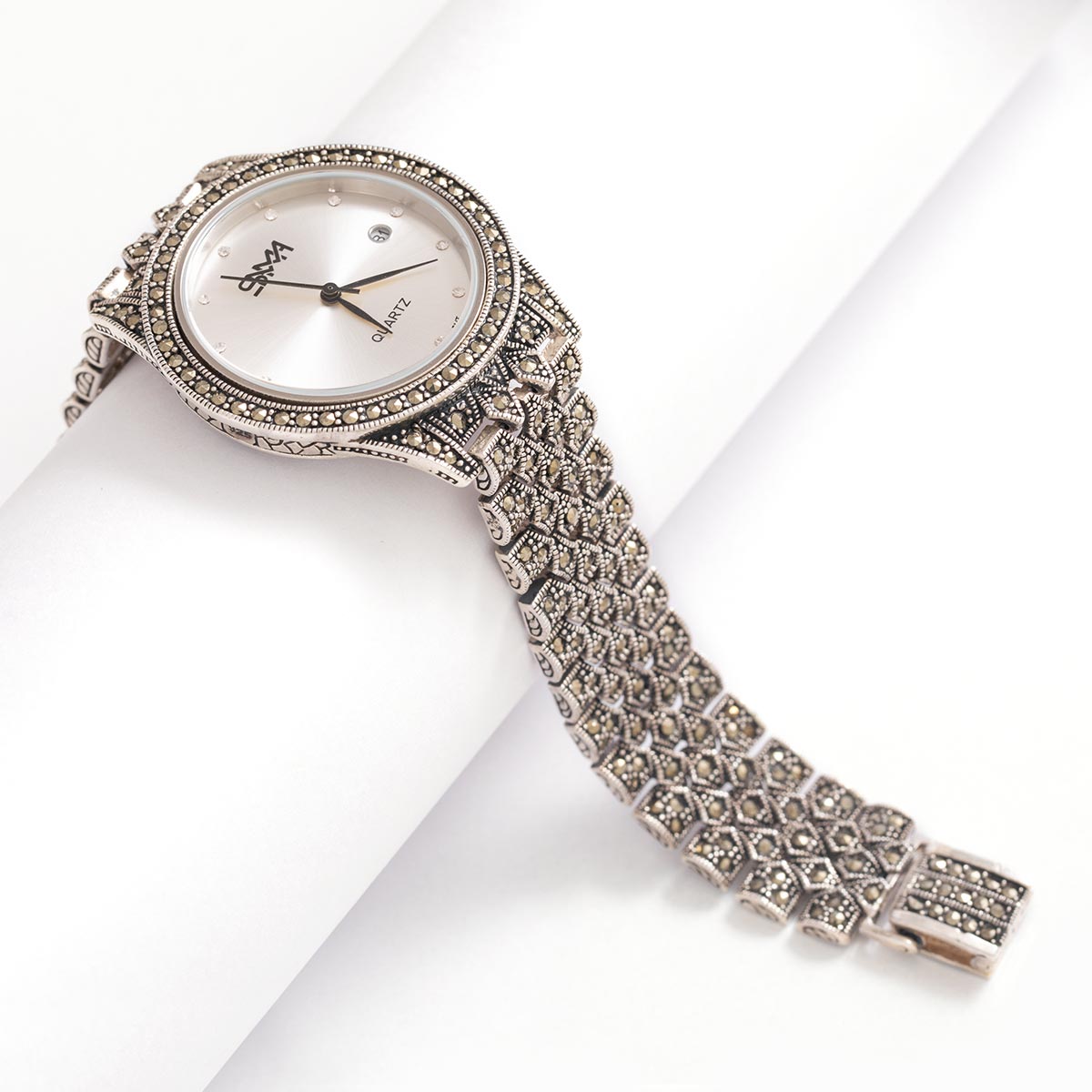 ساعت نقره مردانه