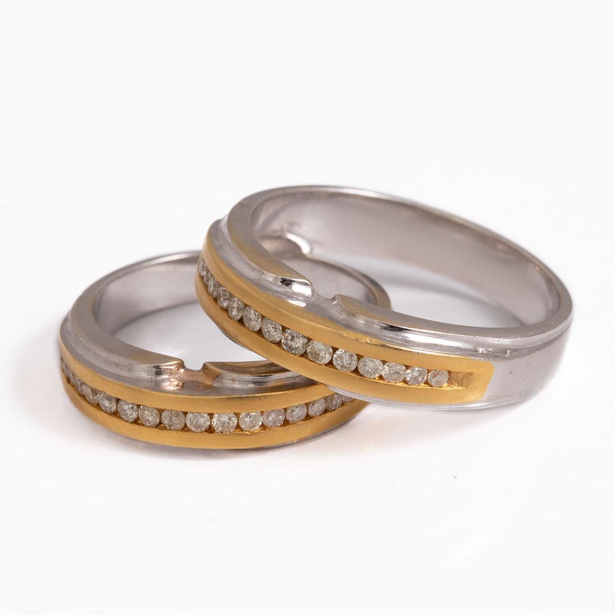 حلقه سفید مردانه برلیان جواهر