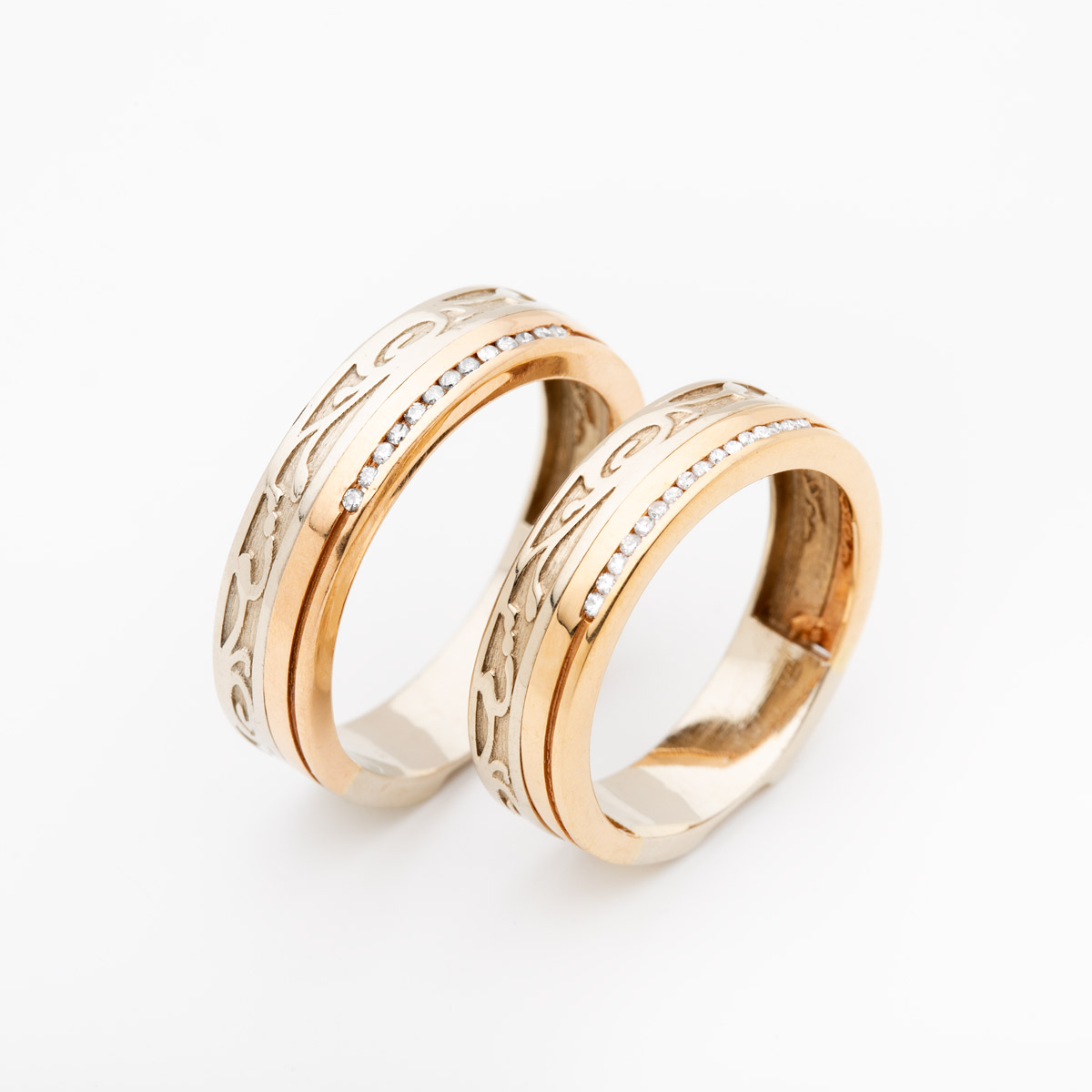 حلقه دورنگ زنانه