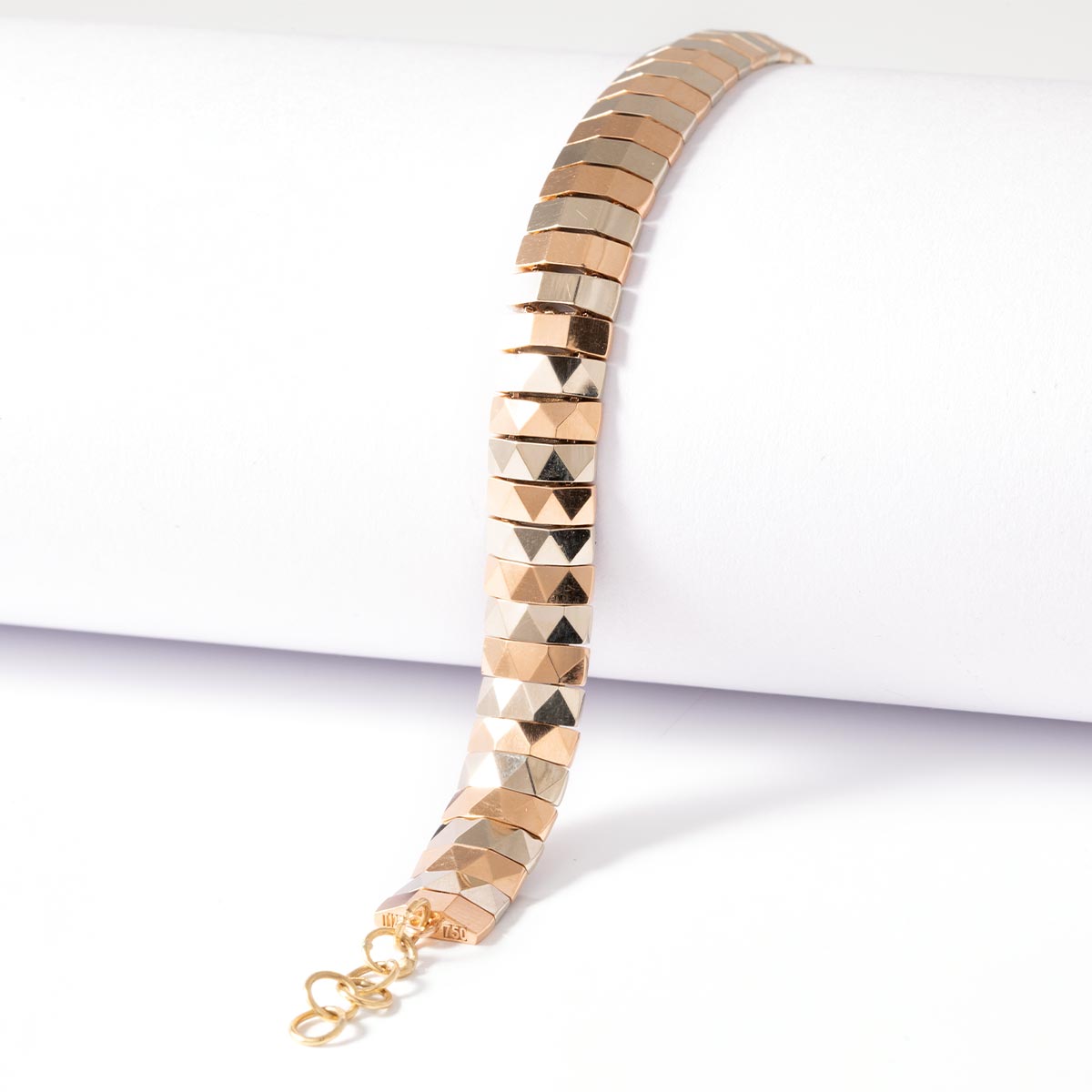 دستبند زنجیری آینه ایAVA GOLD