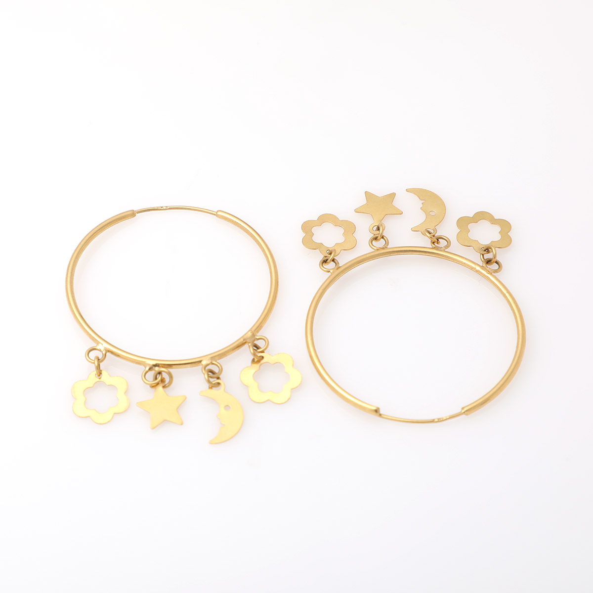 گوشواره حلقه ای آویزدار