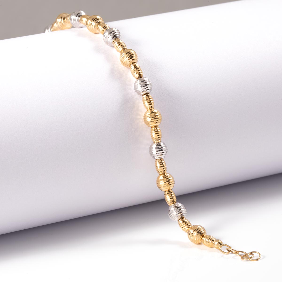 دستبند زنجیری گوی تراش