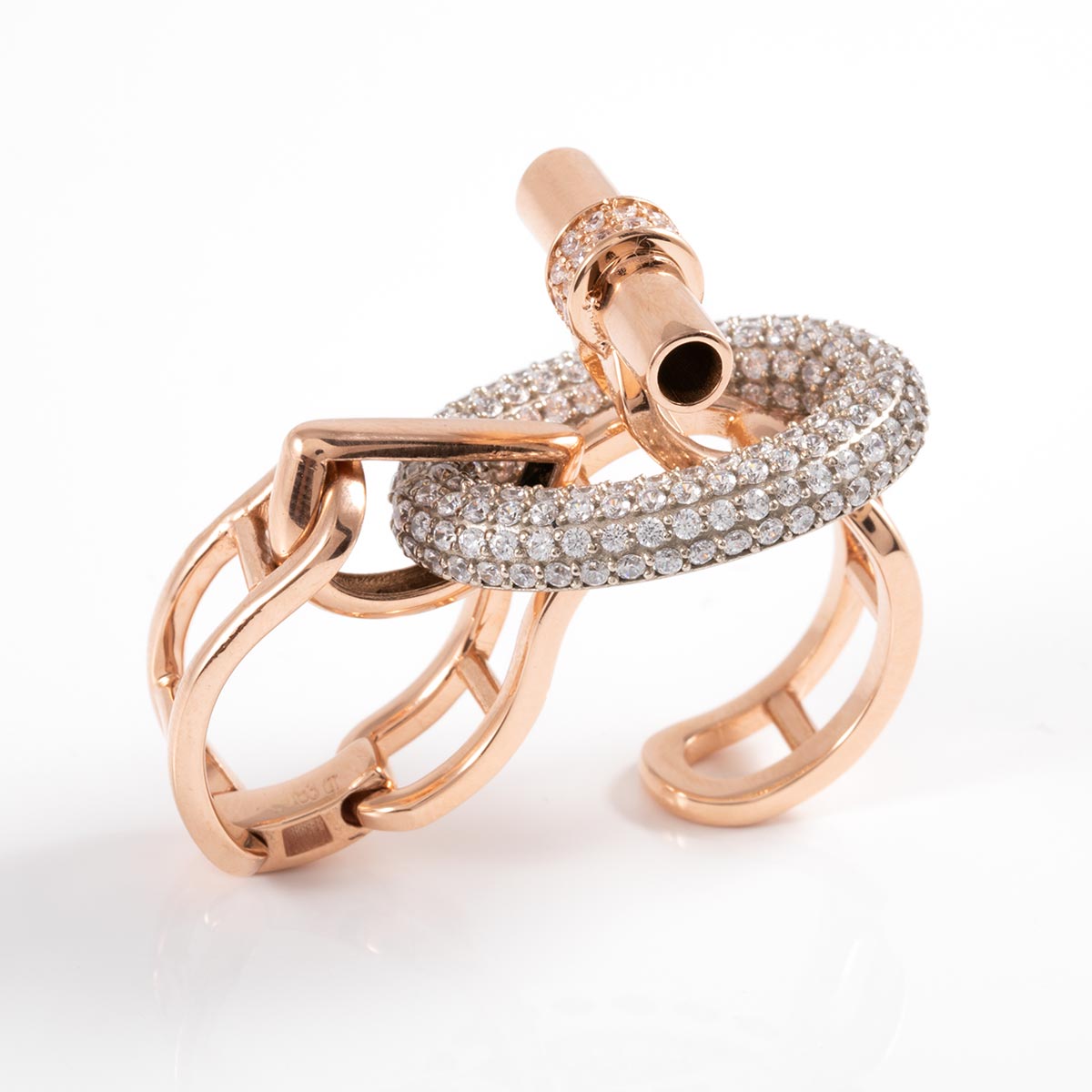 انگشتر لاکچری رزگلد DIOR