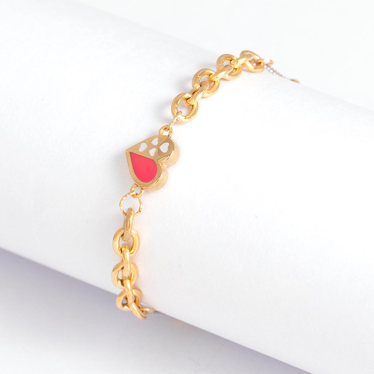 دستبند زنجیری قلب