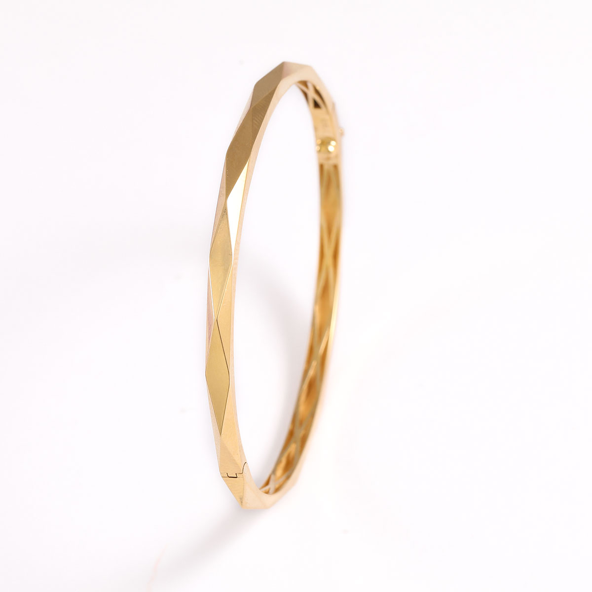 دستبند النگویی آینه ای هرمی