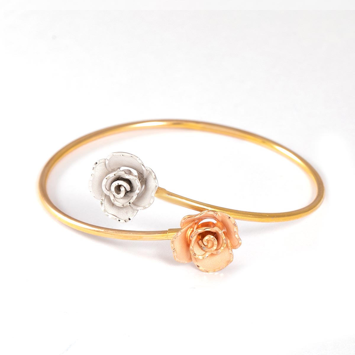 دستبند النگویی گل