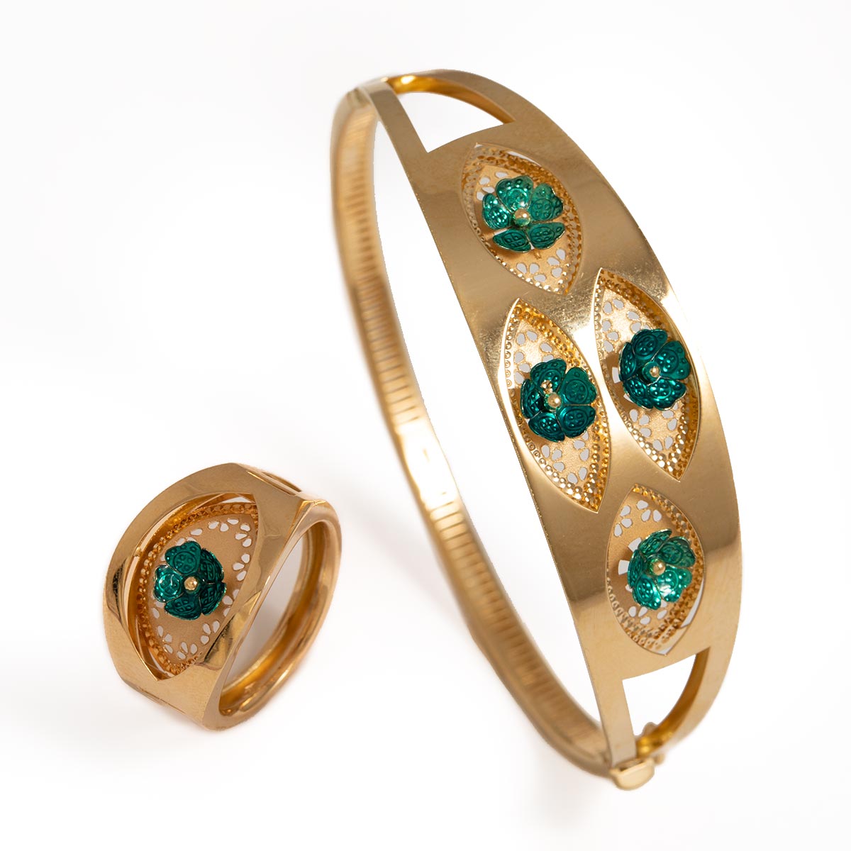 دستبند انگشتر فلاور