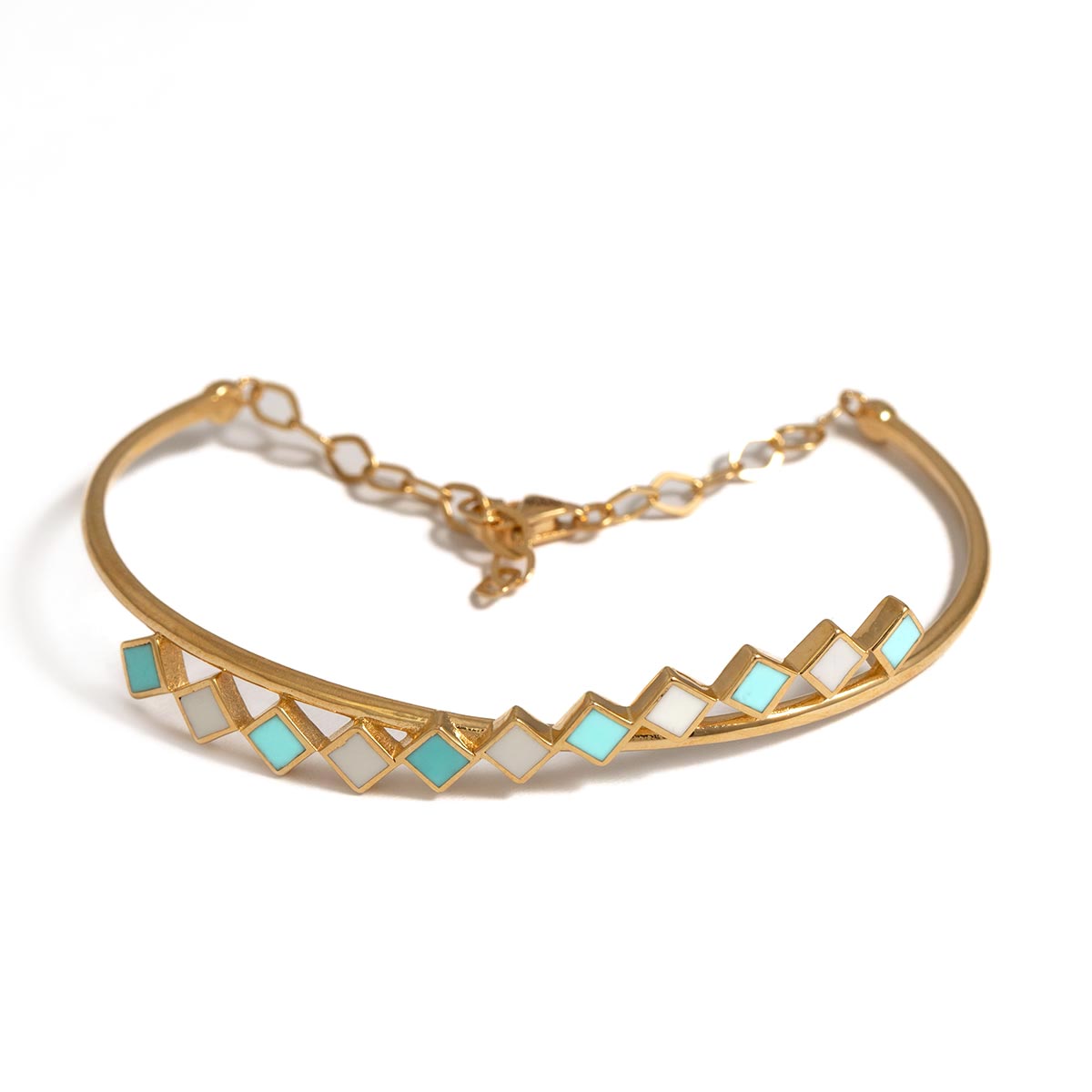 دستبند النگویی هندسی