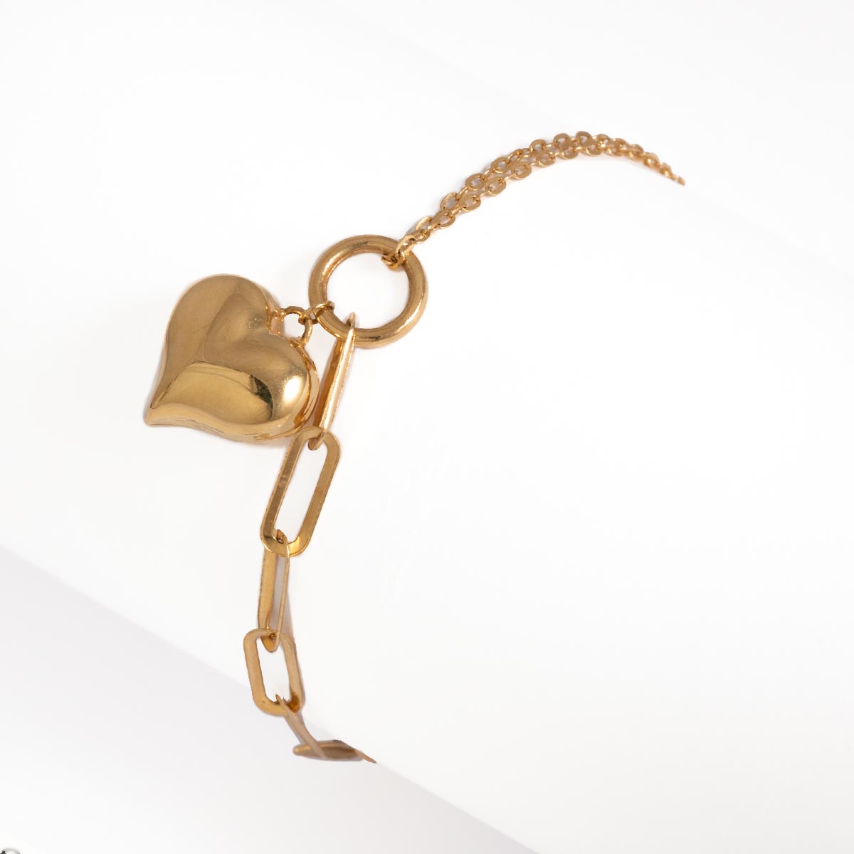 دستبند زنجیری قلب