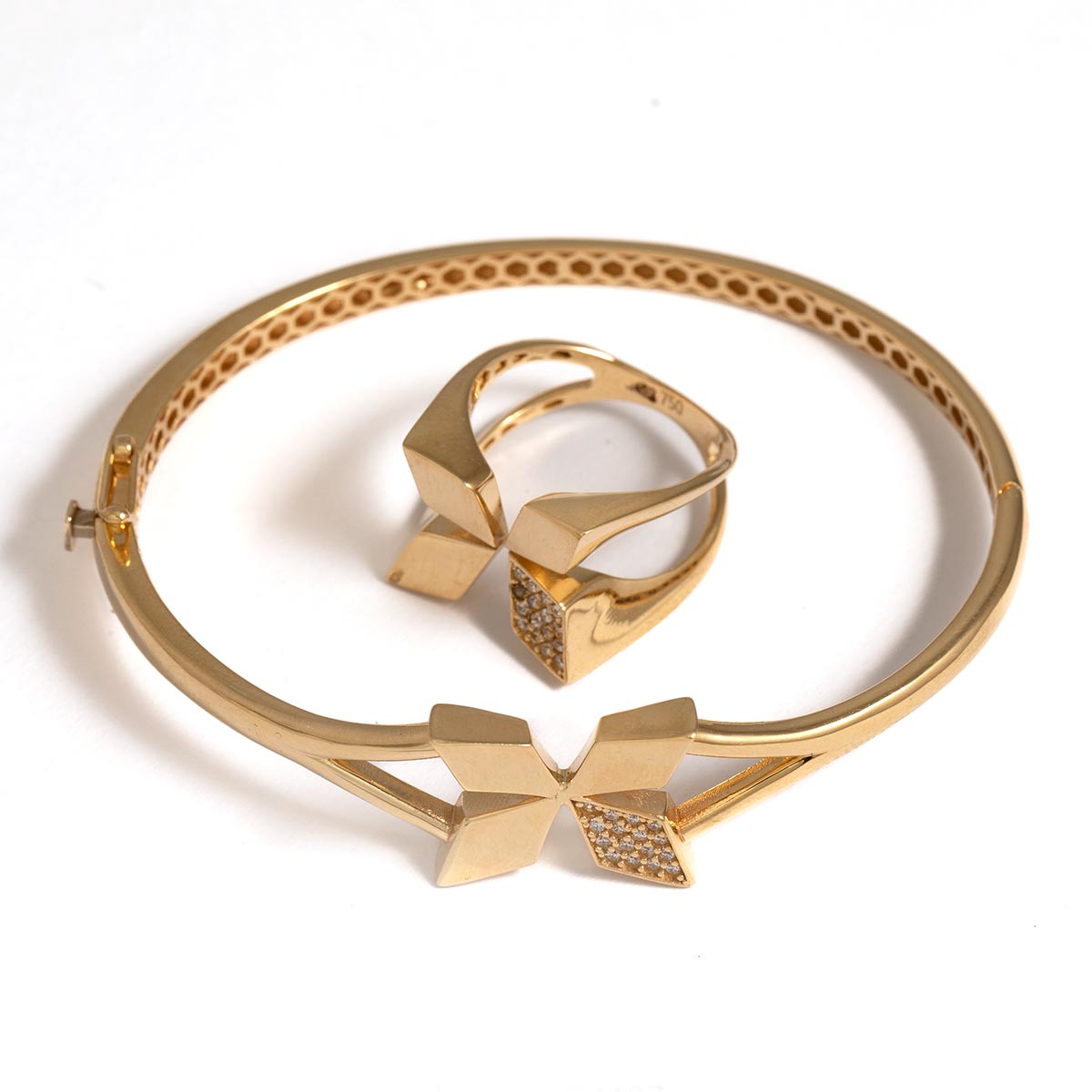 دستبند انگشتر ارکیده