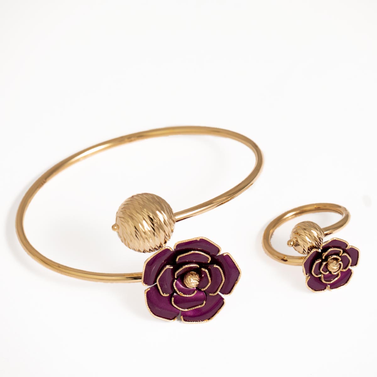 دستبند انگشتر ظریف فلاور