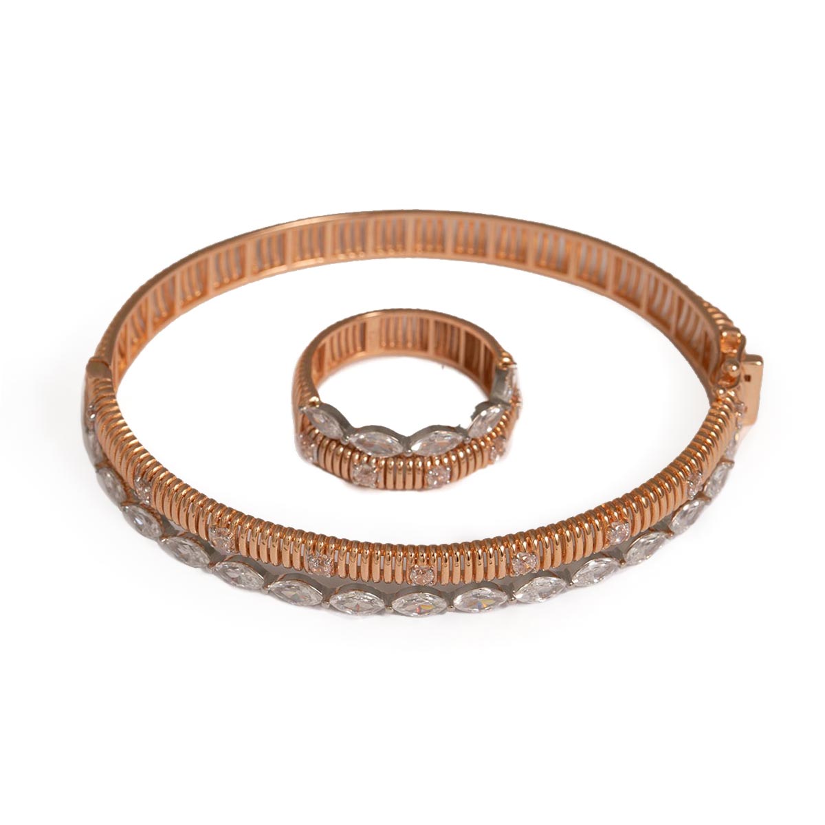 دستبند انگشتر اکسترا رزگلد