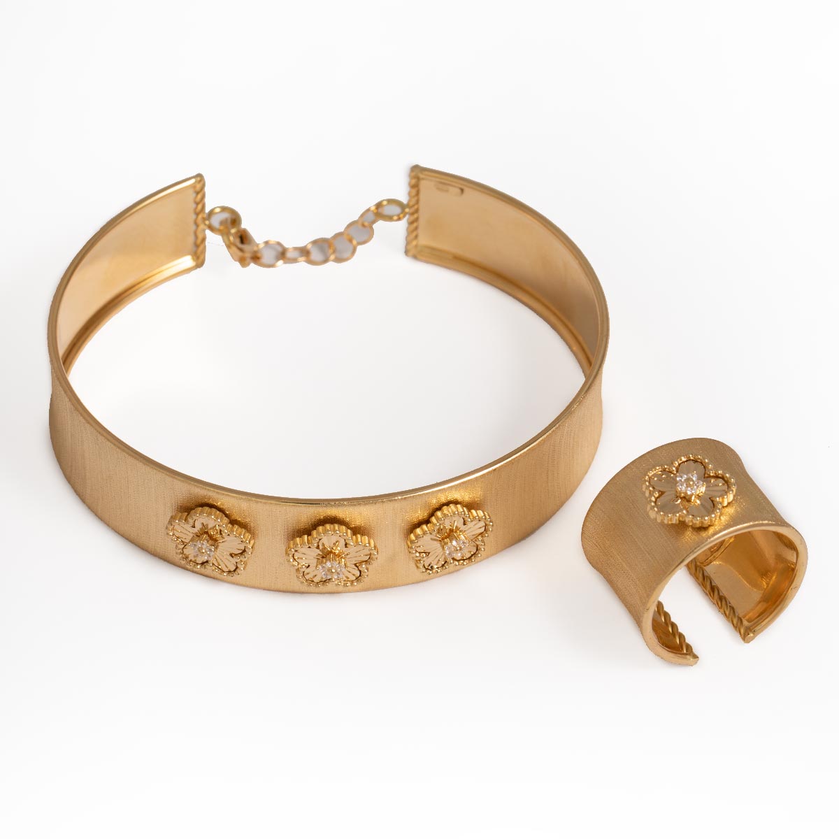 دستبند انگشتر سندپلاس فلاور