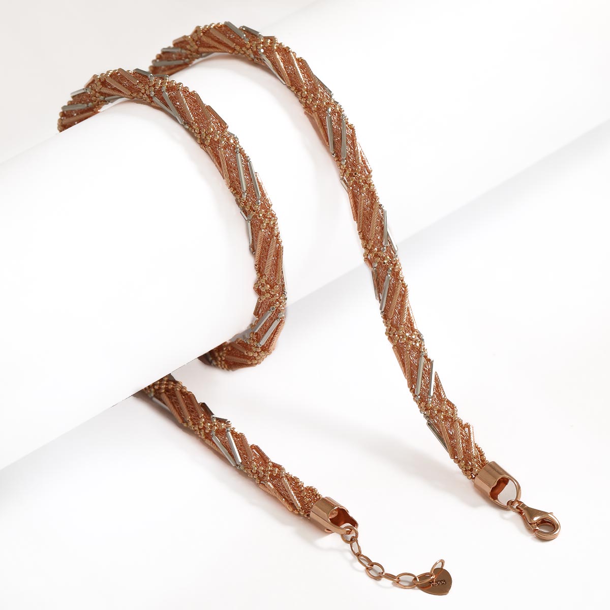 گردنبند خودکاری رزگلد