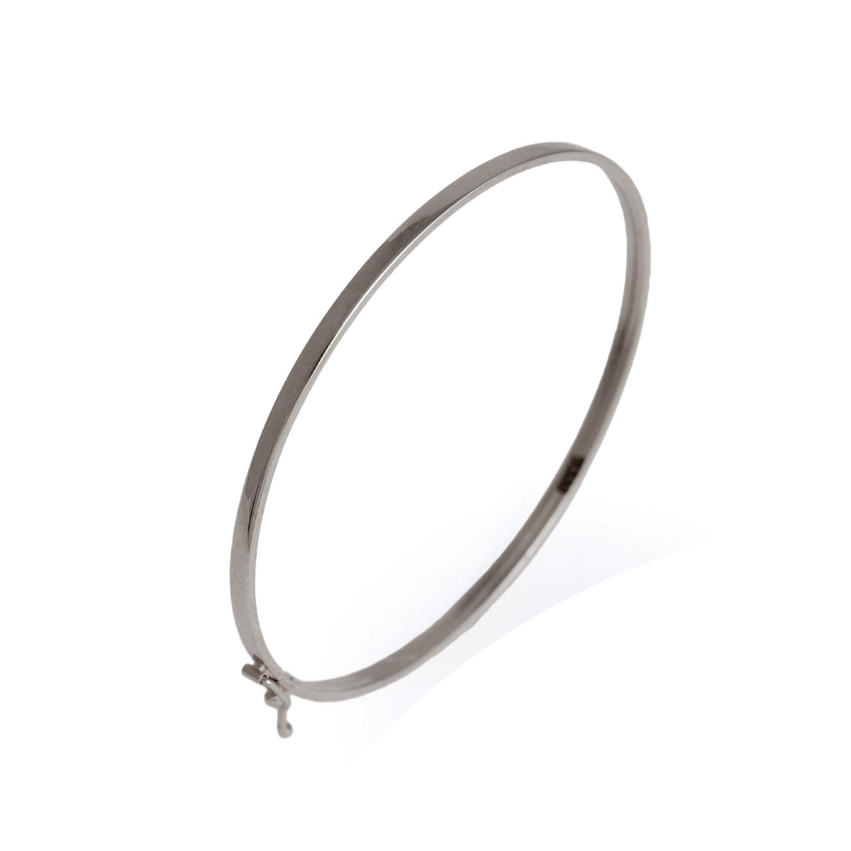 دستبند النگویی ظریف سفید