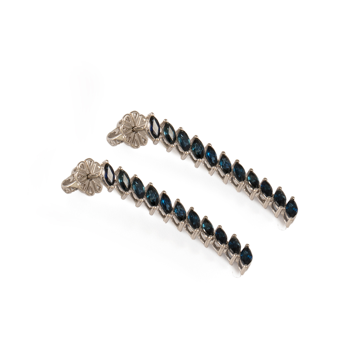 گوشواره جواهر مارکیز کبود