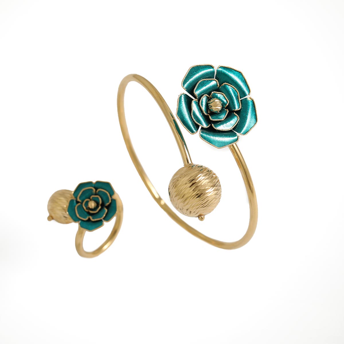 دستبند انگشتر فلاور