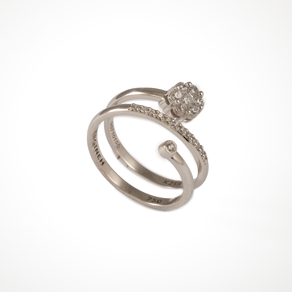 انگشتر سولیتر آبگینه