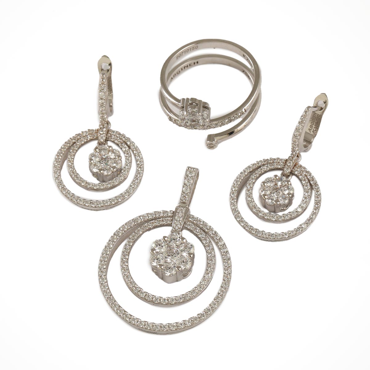 نیم ست آبگینه سوارسکی