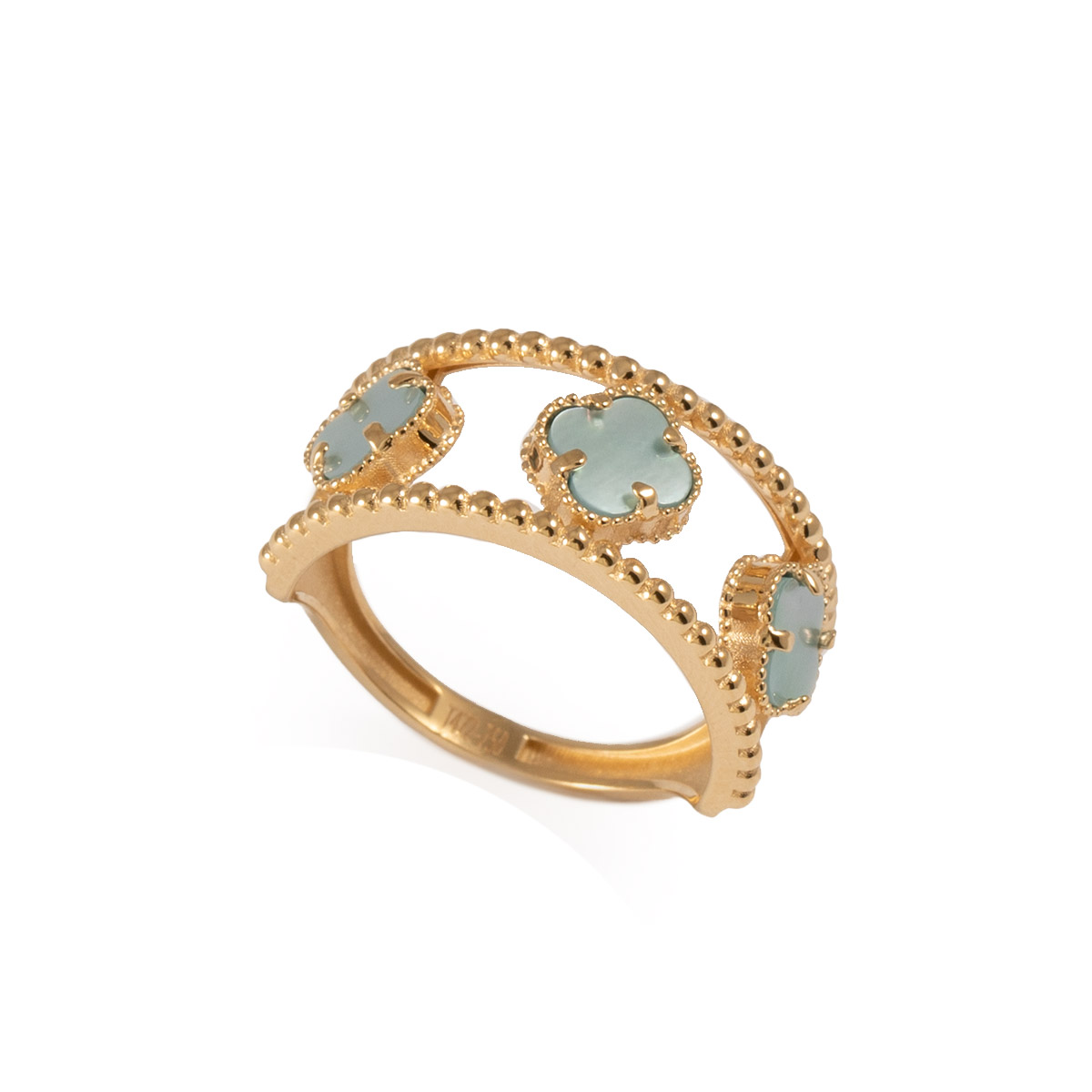 انگشتر ونکلیف صدفی